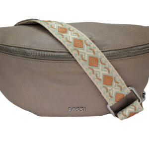 Nadia Leather Body Bag | Taupe