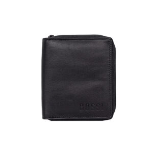 RFID Mens Leather Small Billfold Wallet