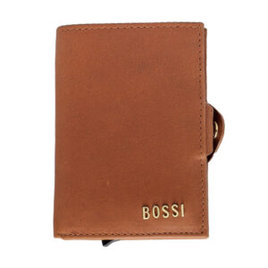 Stud Mechanism Wallet - Cognac
