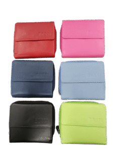 Mopane Small Purse with Zip Coin Section & Flat Closure