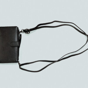 Baobab Leather Phone Bag - Black