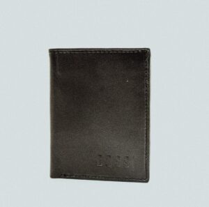 Mopane Mens Leather Card Holder Wallet - Black