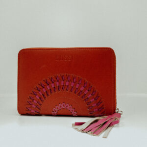 Zimbali Leather Ladies Large Ziparound Purse - Tan