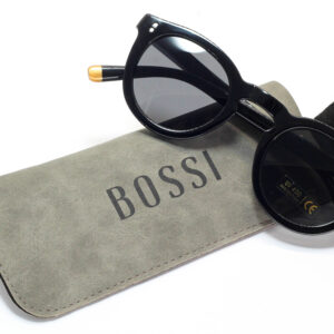 Ladies Black Round Frame Sunglass
