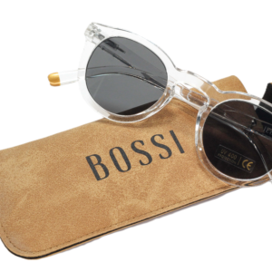 Ladies Clear Round Frame Sunglass