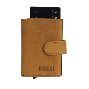 Mechanism Trifold Goat Leather Wallet