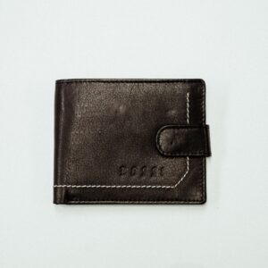 RFID Mens Stitch Leather Billfold with Tab