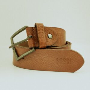Serengeti Mens Tan Buff Leather Belt