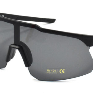 Sport Matte Black Shield Sunglass