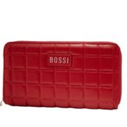 ALESSIA PU Checked Purse - Red
