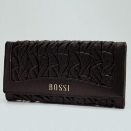 ALESSIA PU Rouged Purse - Black