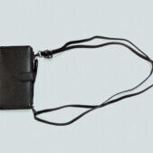 Baobab Leather Phone Bag - Black