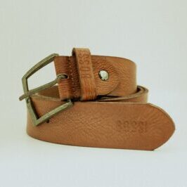 Serengeti Mens Buff Leather Belt - Tan