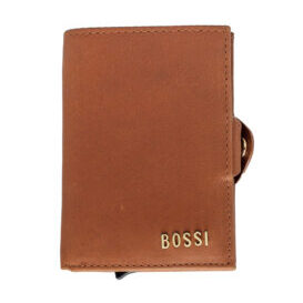 Stud Mechanism Wallet - Cognac