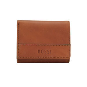Buff Bill Fold Mens Leather Wallet - Cognac